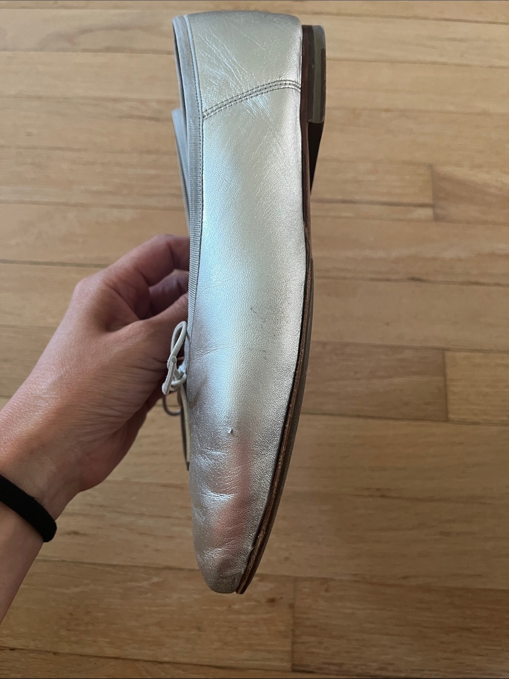 Mansur Gavriel Silver Dream Ballet Flats 38 - Picture 3 of 8